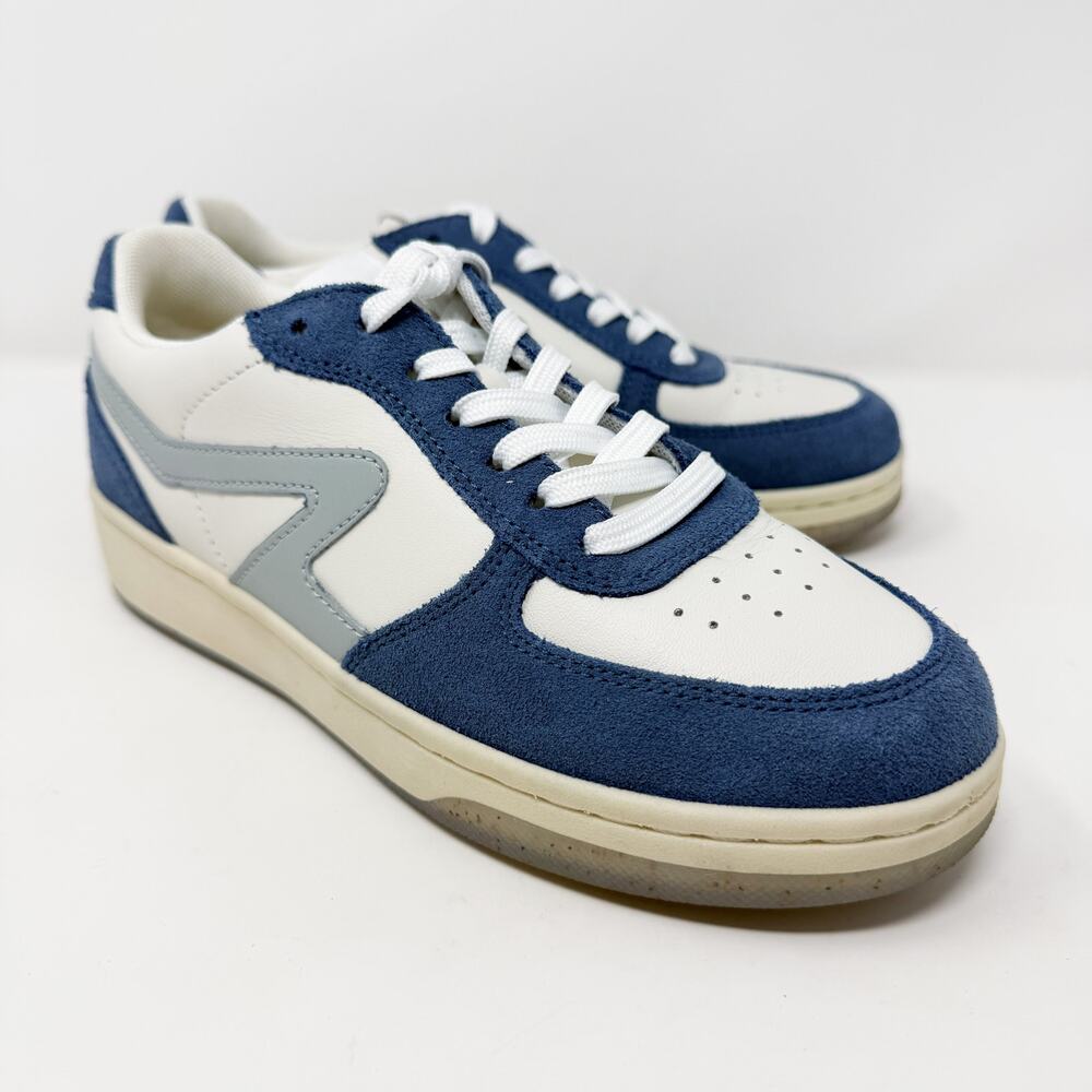 Rag & Bone Blue/White Suede & Leather Casual Sneakers Women's Size EU 37 Lace Up